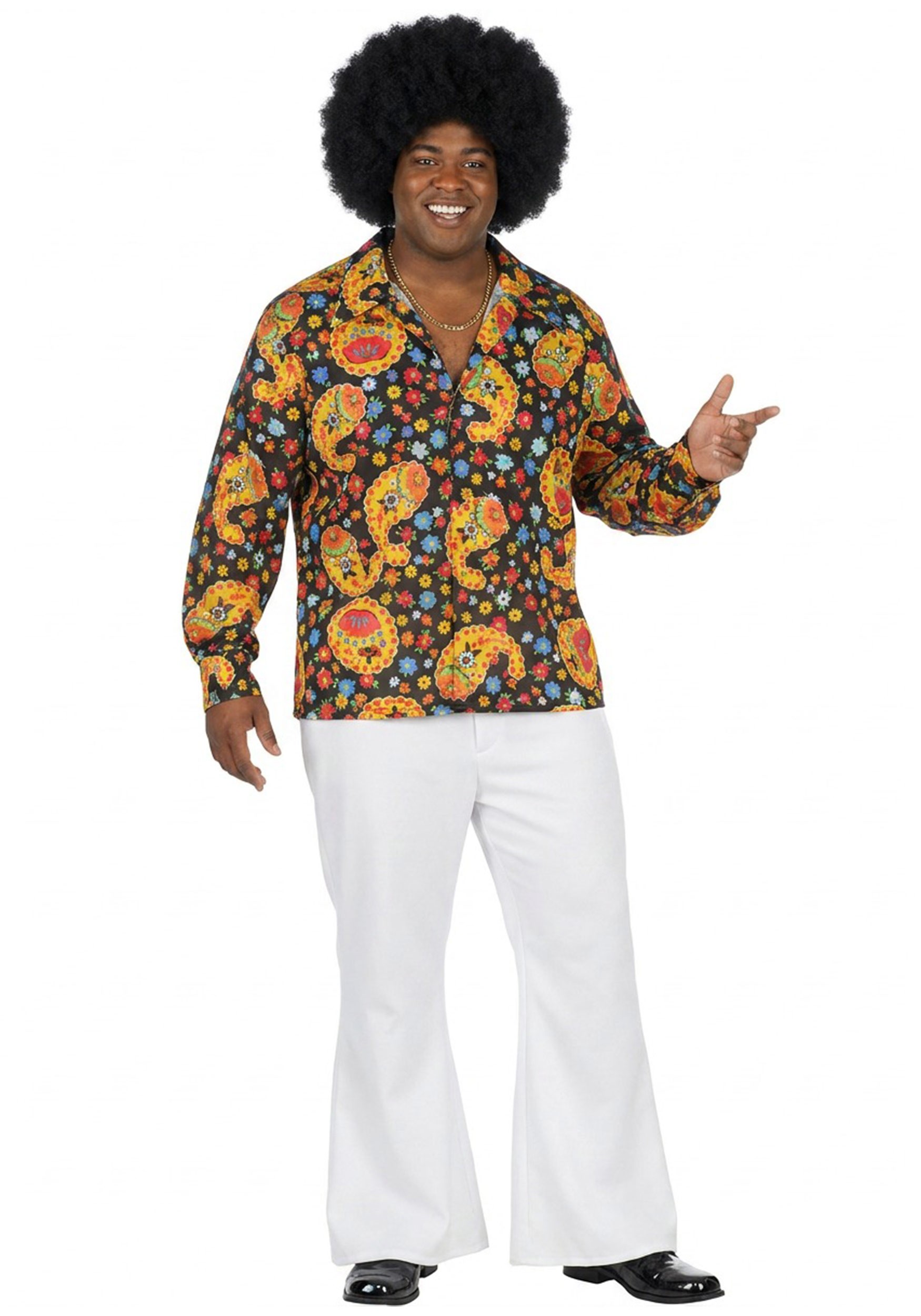 Plus Size Disco Duke Men's Costume | Disco Costumes