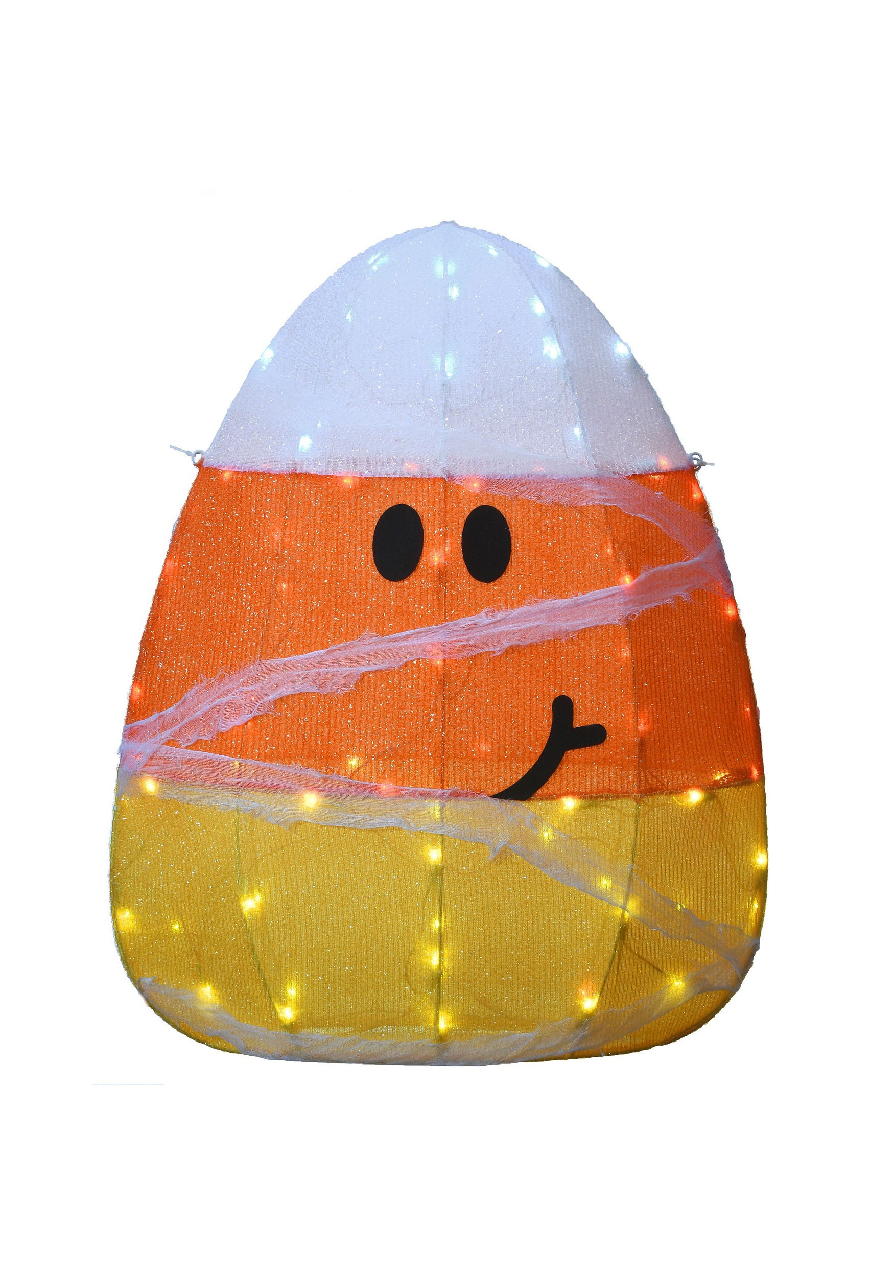 28-Inch Candy Corn Mummy Light Up Decoration | Halloween Decorations