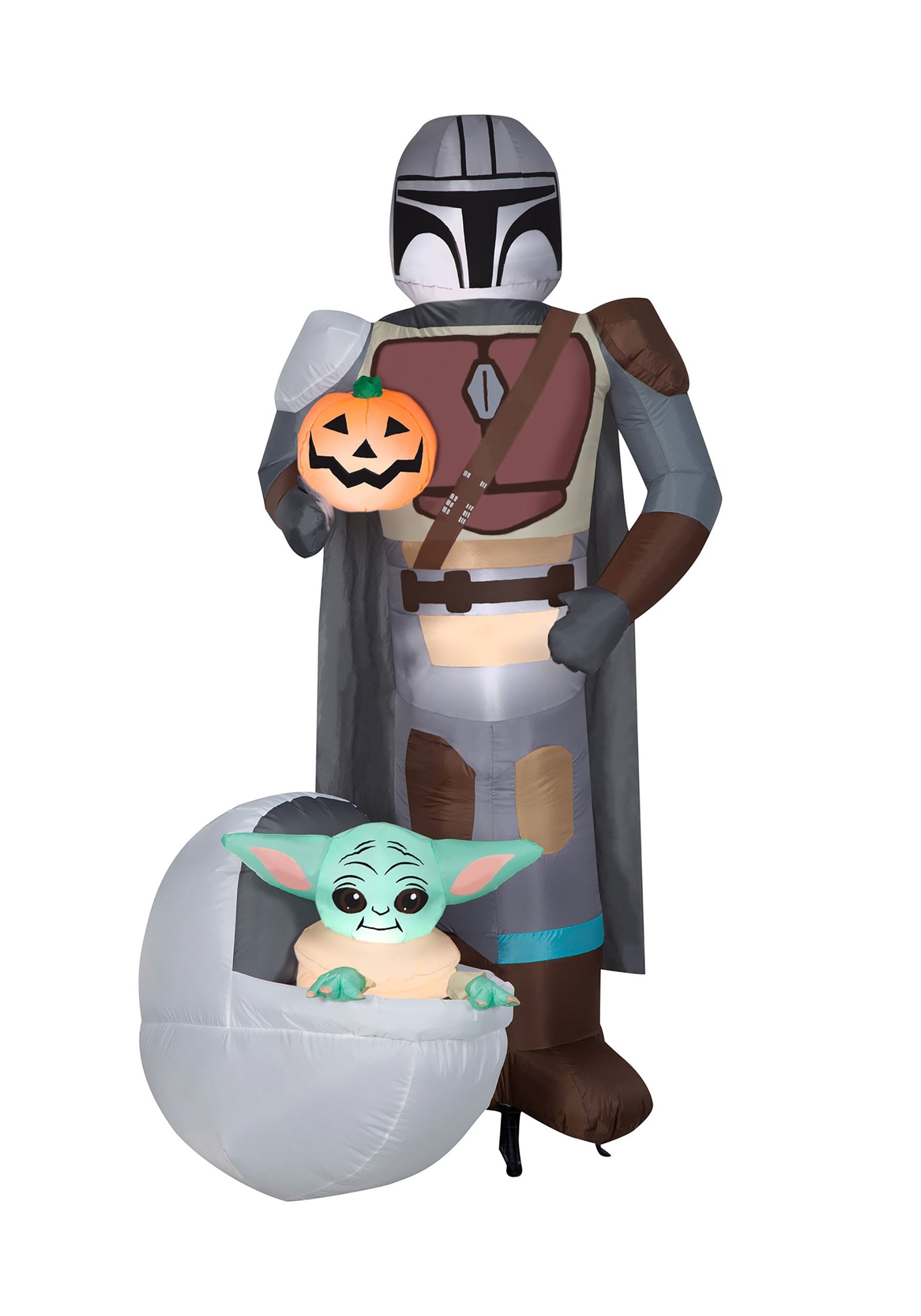 6.5FT Inflatable Star Wars Mandalorian & The Child Decoration | Star Wars Decorations