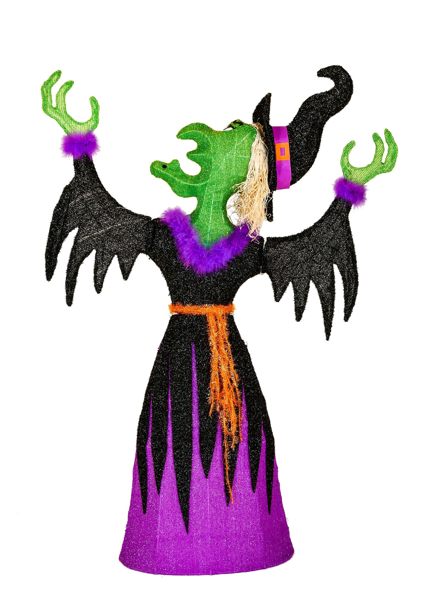 47-Inch Light Up 3D Witch Decoration | Witch Decorations