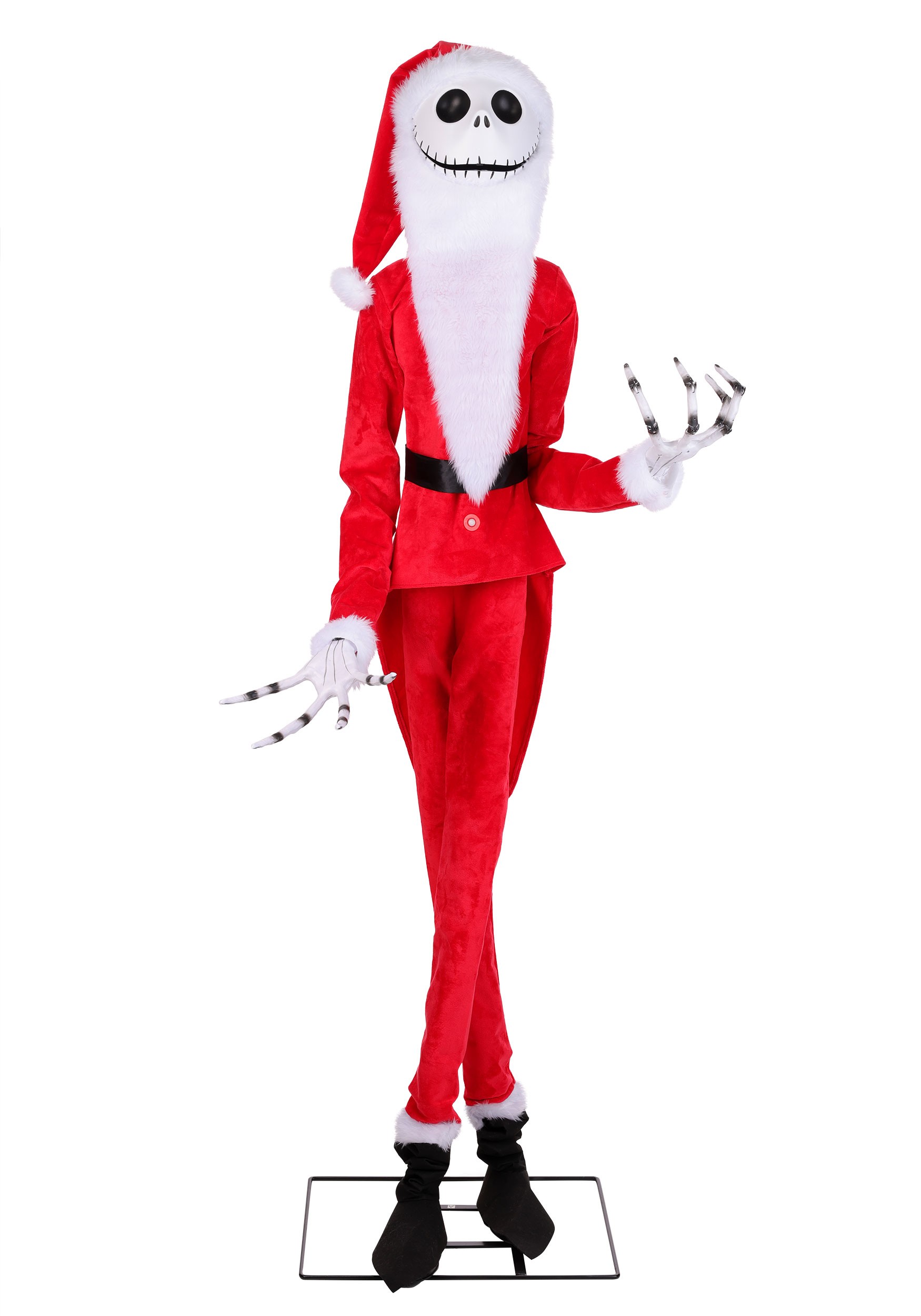 6.5FT Nightmare Before Christmas Animatronic Jack Skellington as Sandy Claws Decoration | Licensed Decorations
