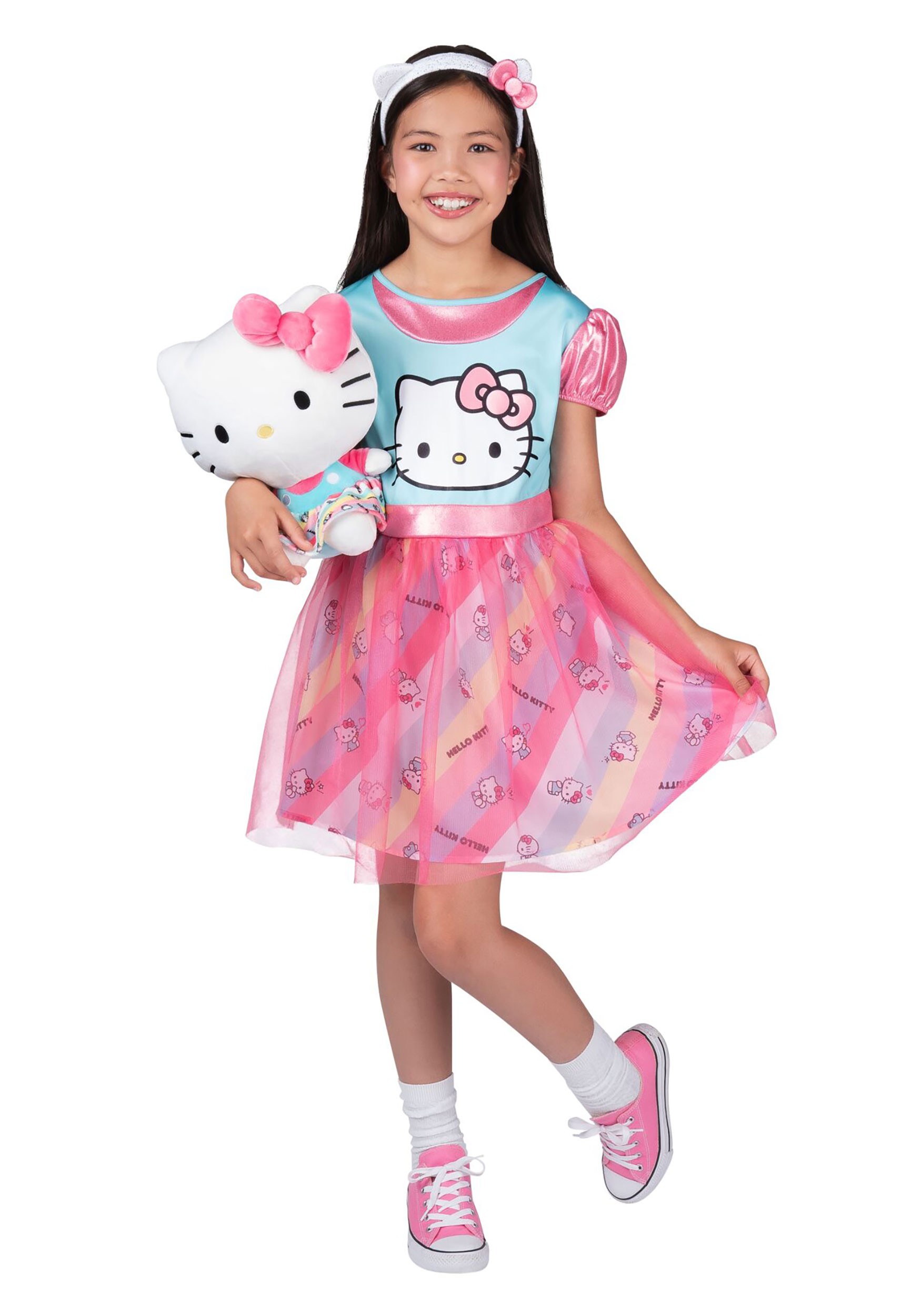 Girl's Hello Kitty Dress Up Costume Set with Plush | TV Costumes