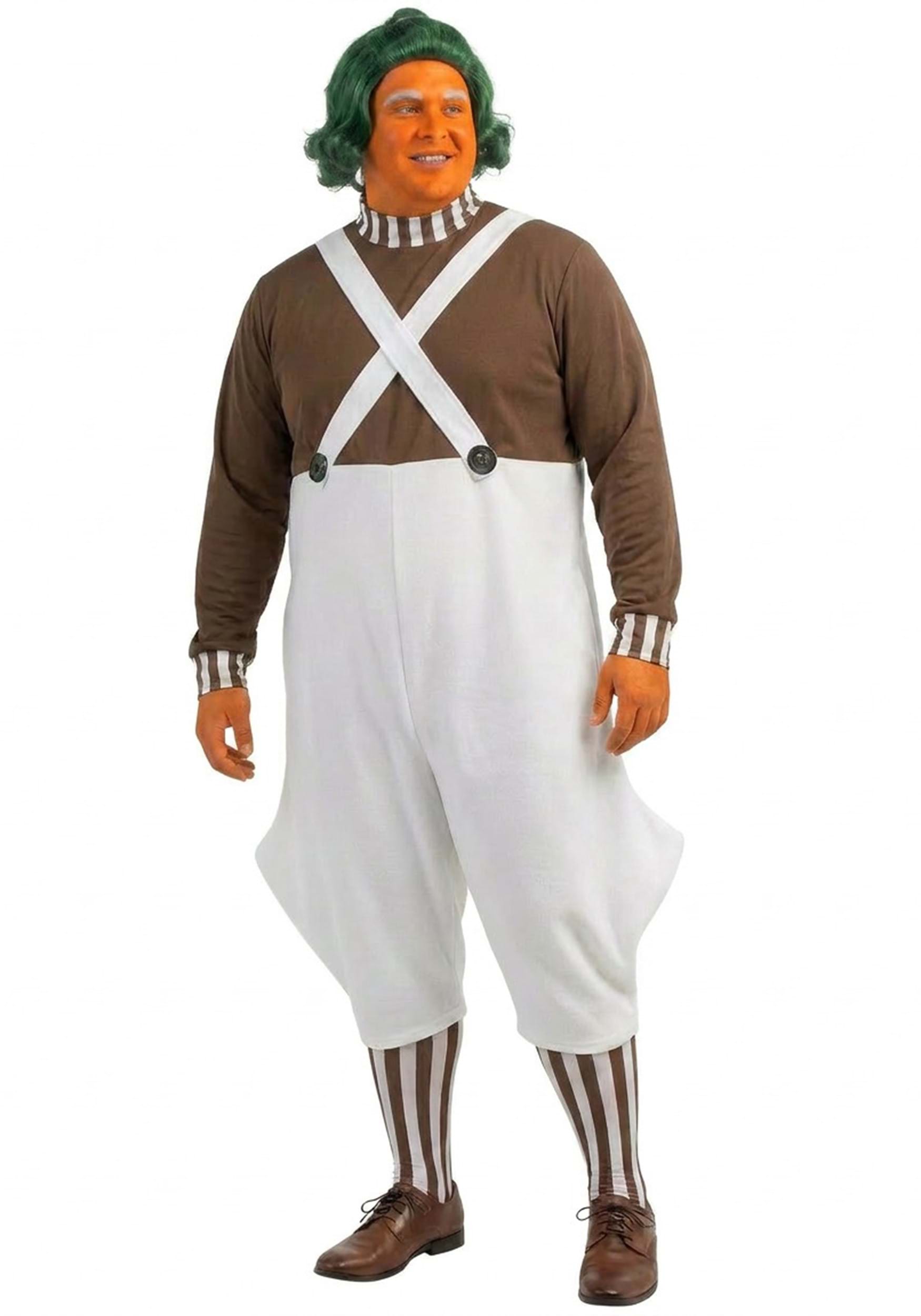 Adult Willy Wonka Plus Size Oompa Loompa Costume | Willy Wonka Costumes