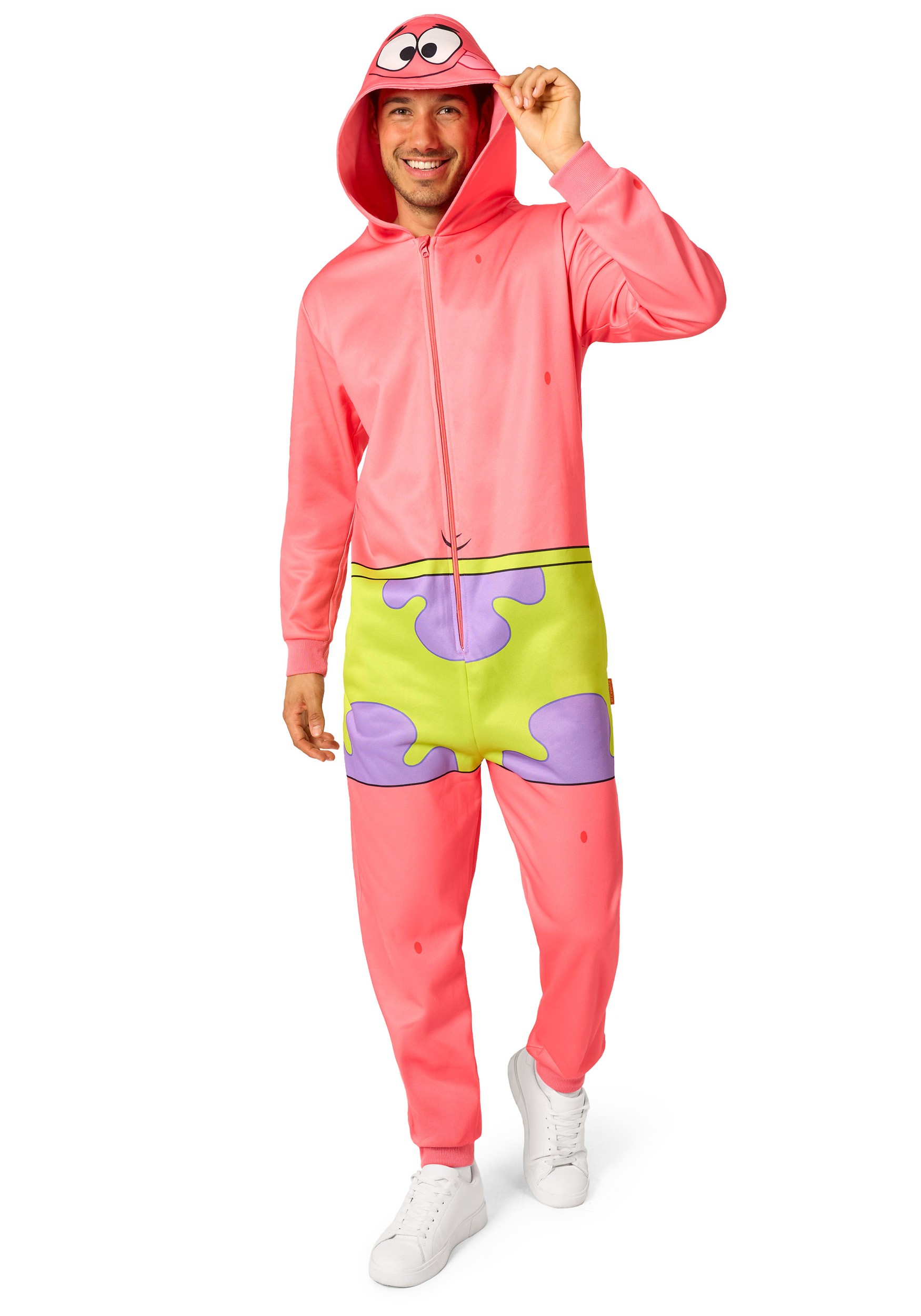 Spongebob Adult Patrick Onesie Costume | Nickelodeon Costumes