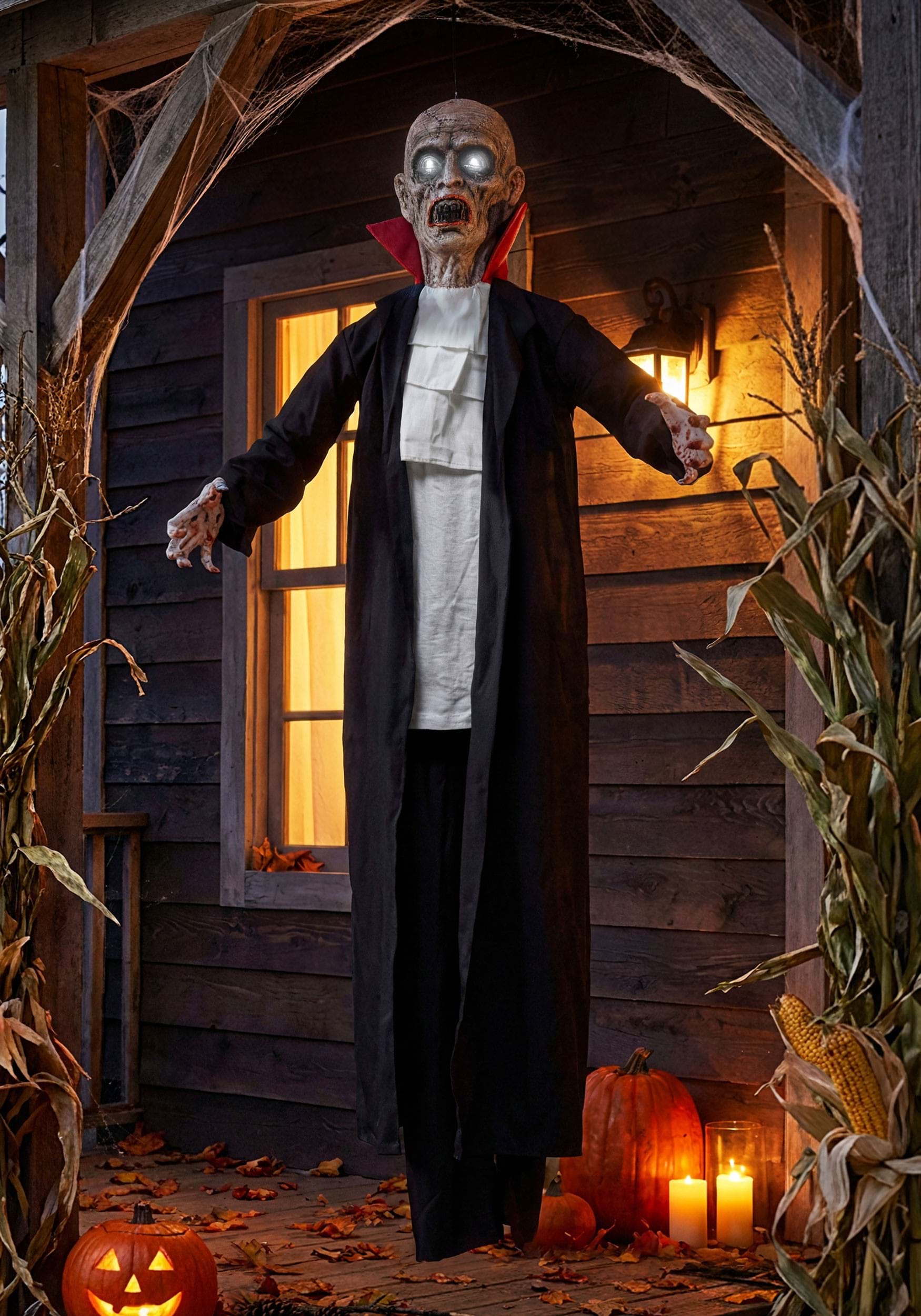 5.5FT Animatronic Shaking Silas Hanging Vampire Decoration | Hanging Decorations