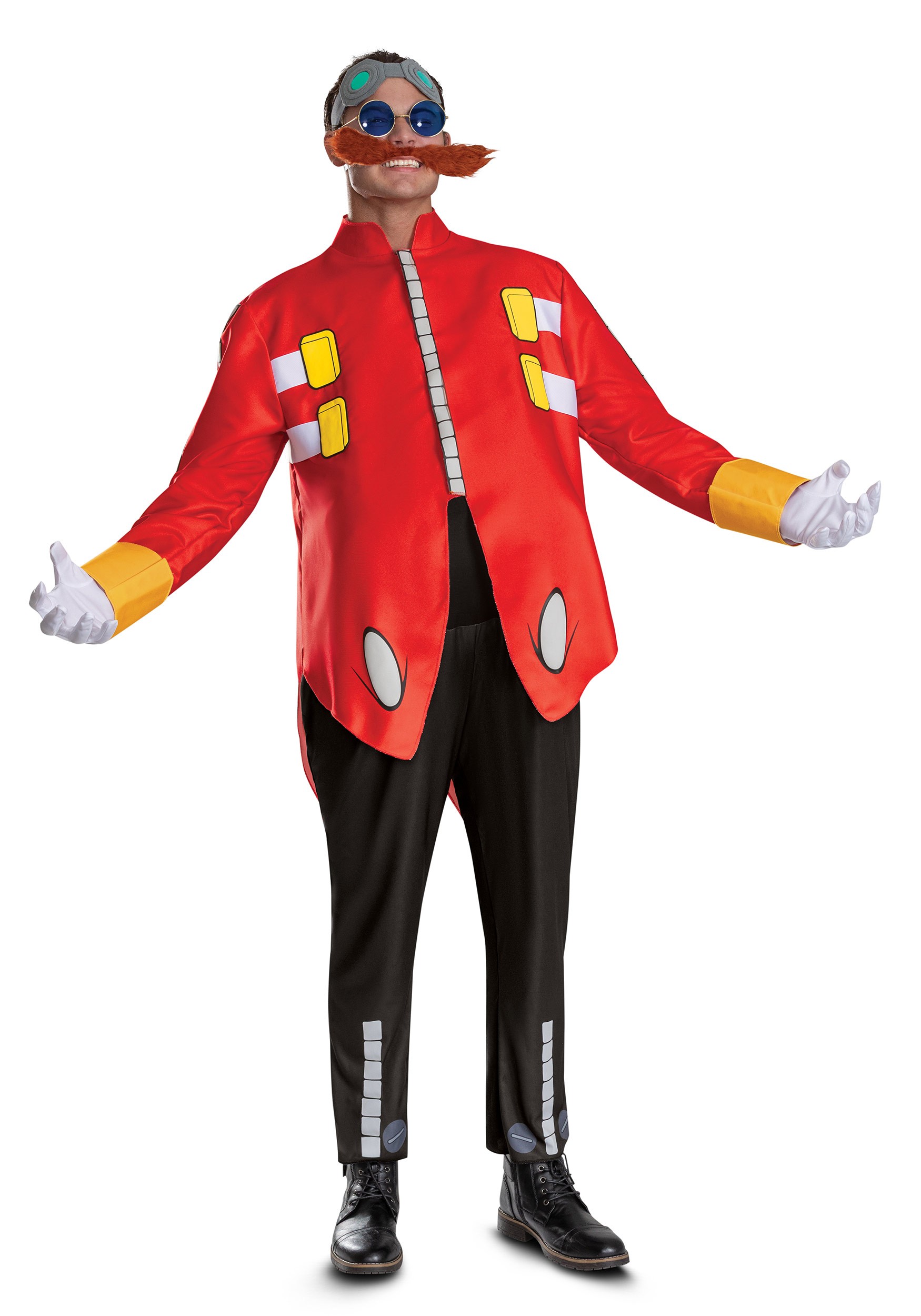 Adult Dr Eggman Deluxe Costume | Sonic the Hedgehog Costumes