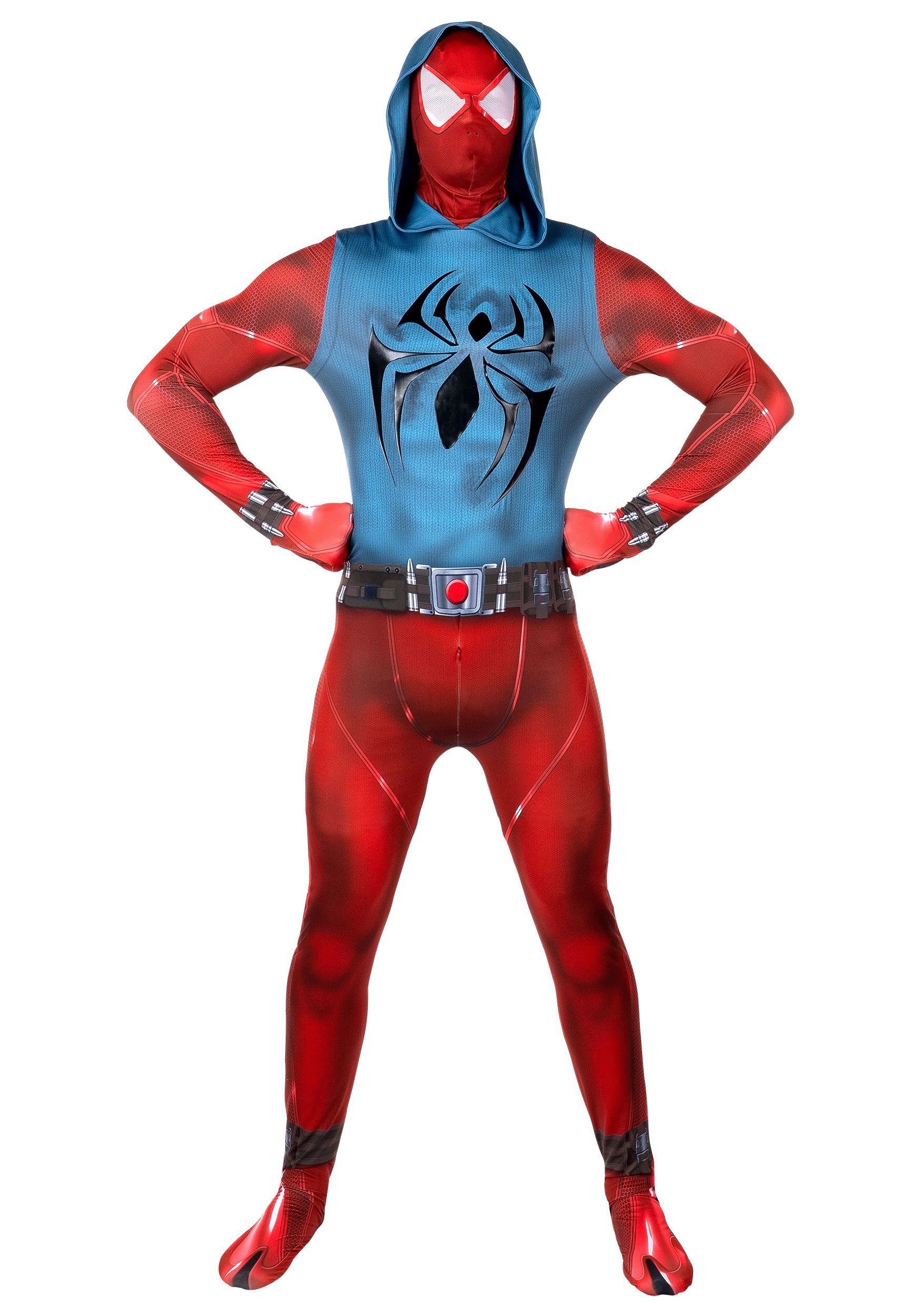 Men's Scarlet Spider Gaming Zentai Suit Costume | Marvel Costumes