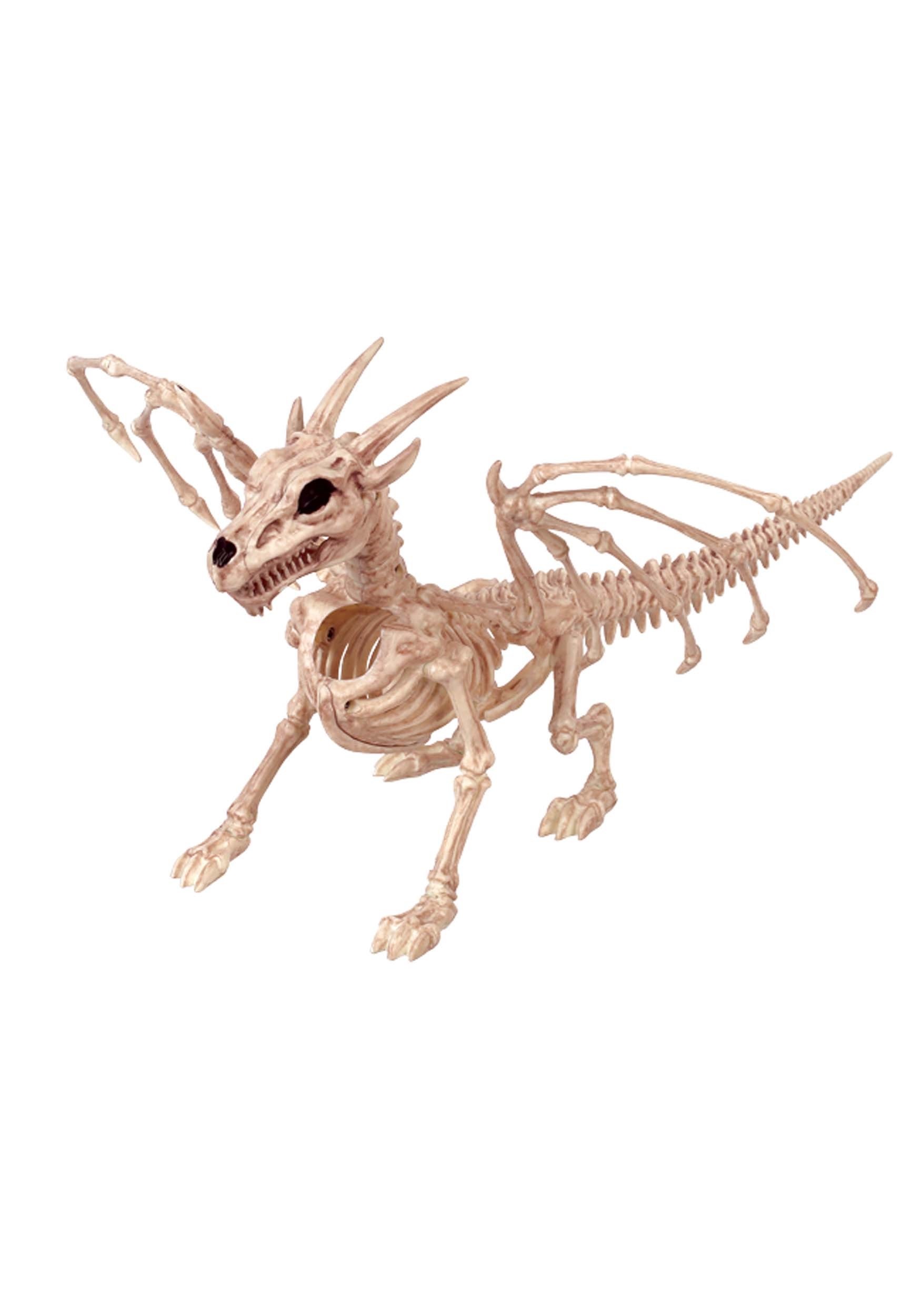 7-Inch Skeleton Dragon Halloween Decoration | Animal Skeletons