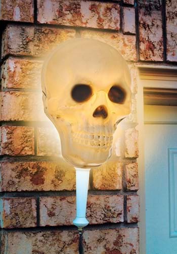 Complete Skull Porch Light Cover or Wall Prop Decoration | Skull Decorations
