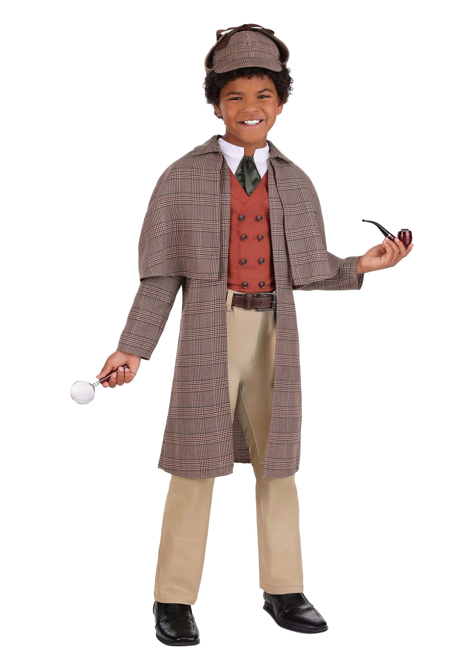 Deluxe Sherlock Holmes Boy's Costume | Historical Costumes