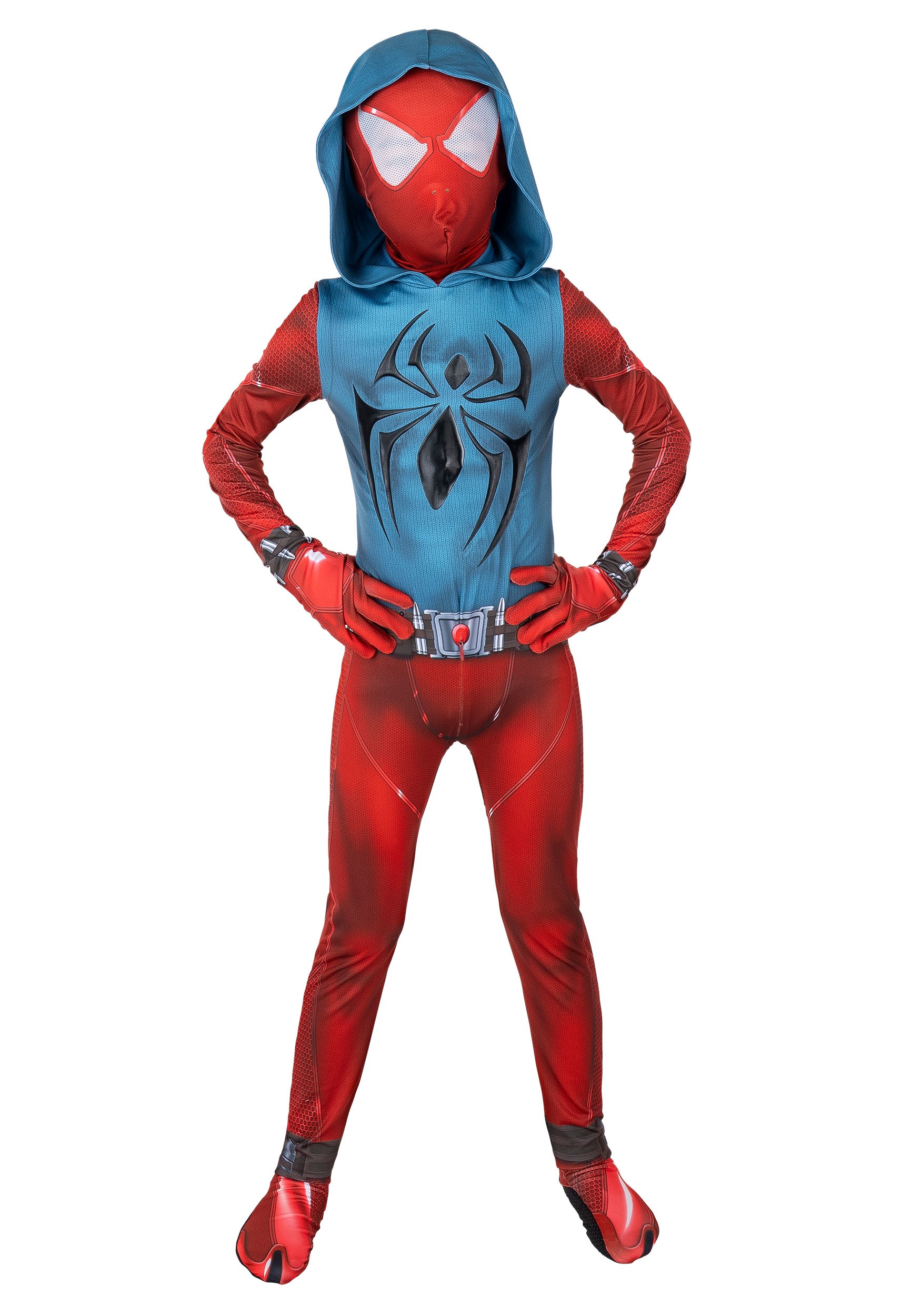 Boy's Scarlet Spider Gaming Zentai Suit Costume | Marvel Costumes