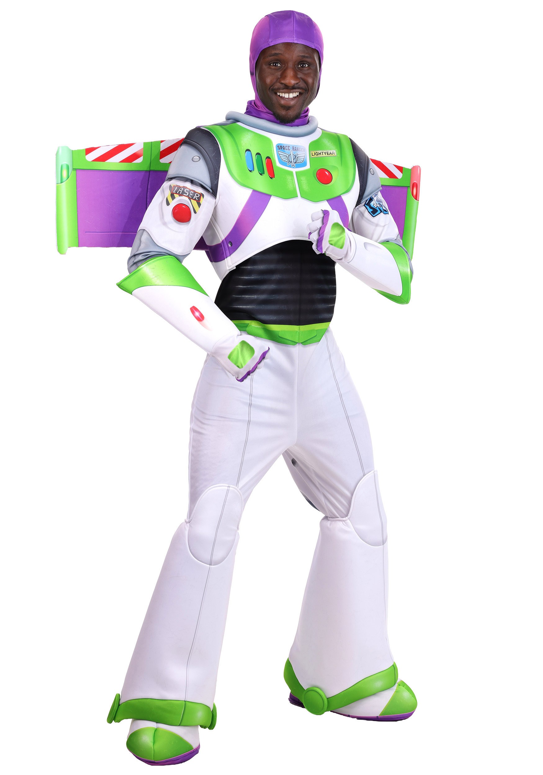 Men's Deluxe Disney Pixar Buzz Lightyear Costume | Movie Costumes