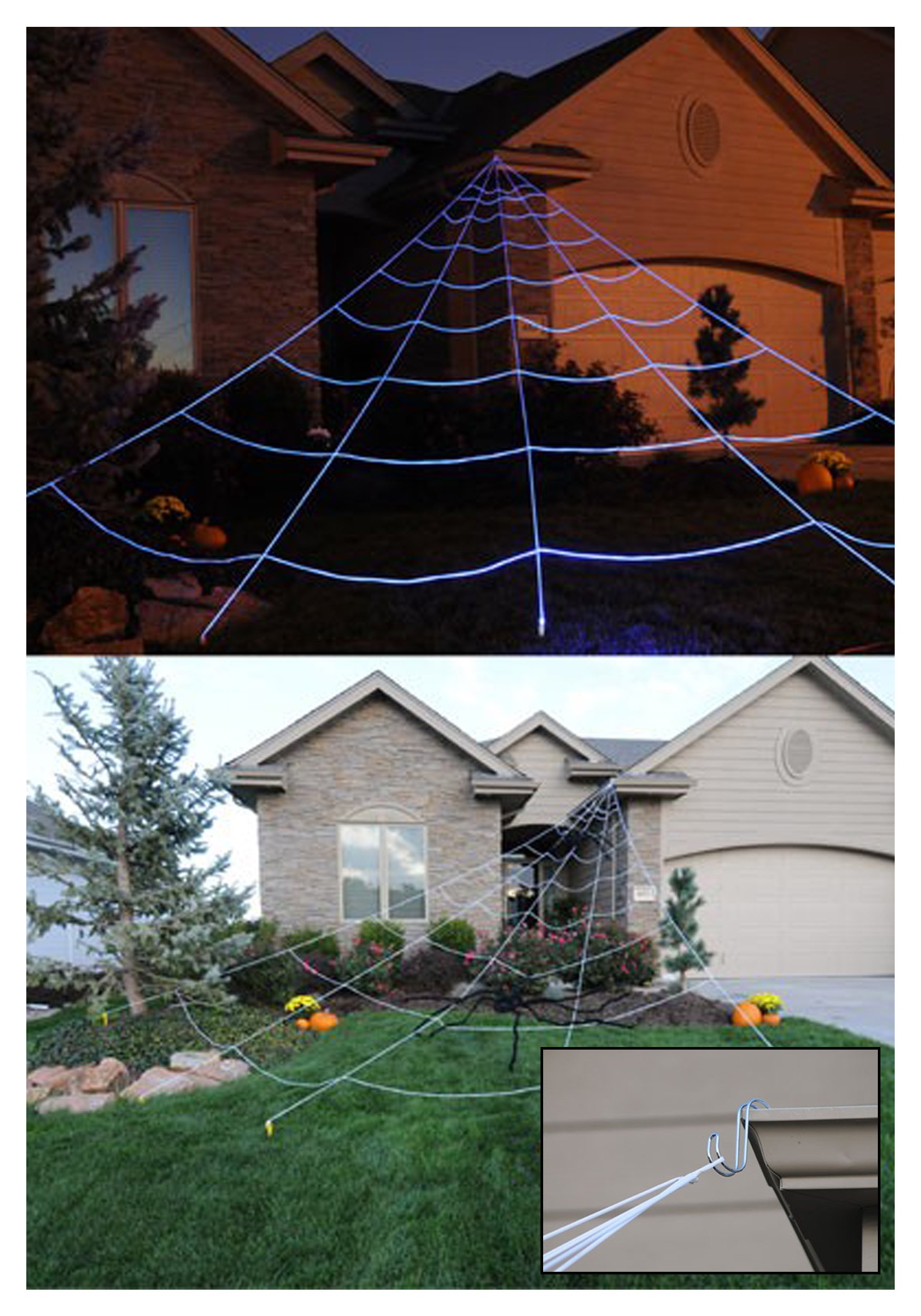 23.33FT Mega Spider Web Halloween Outdoor Decoration | Spider Decorations