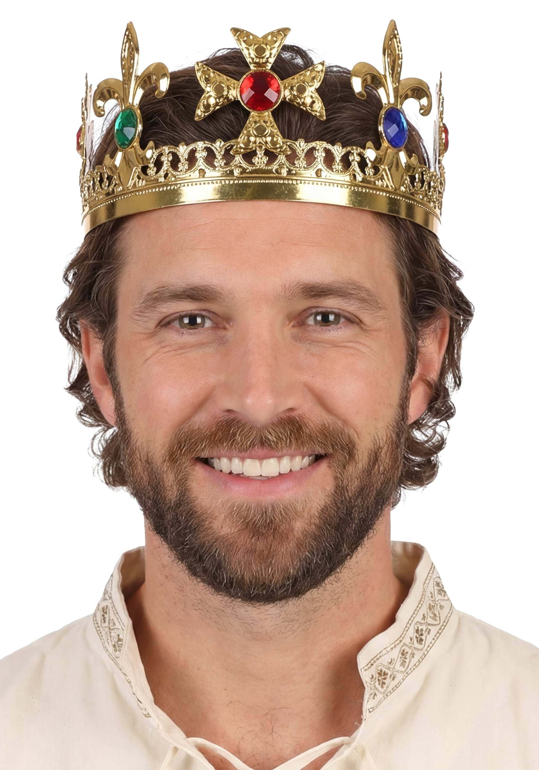 Metallic Deluxe King Crown Accessory | Storybook Accessories