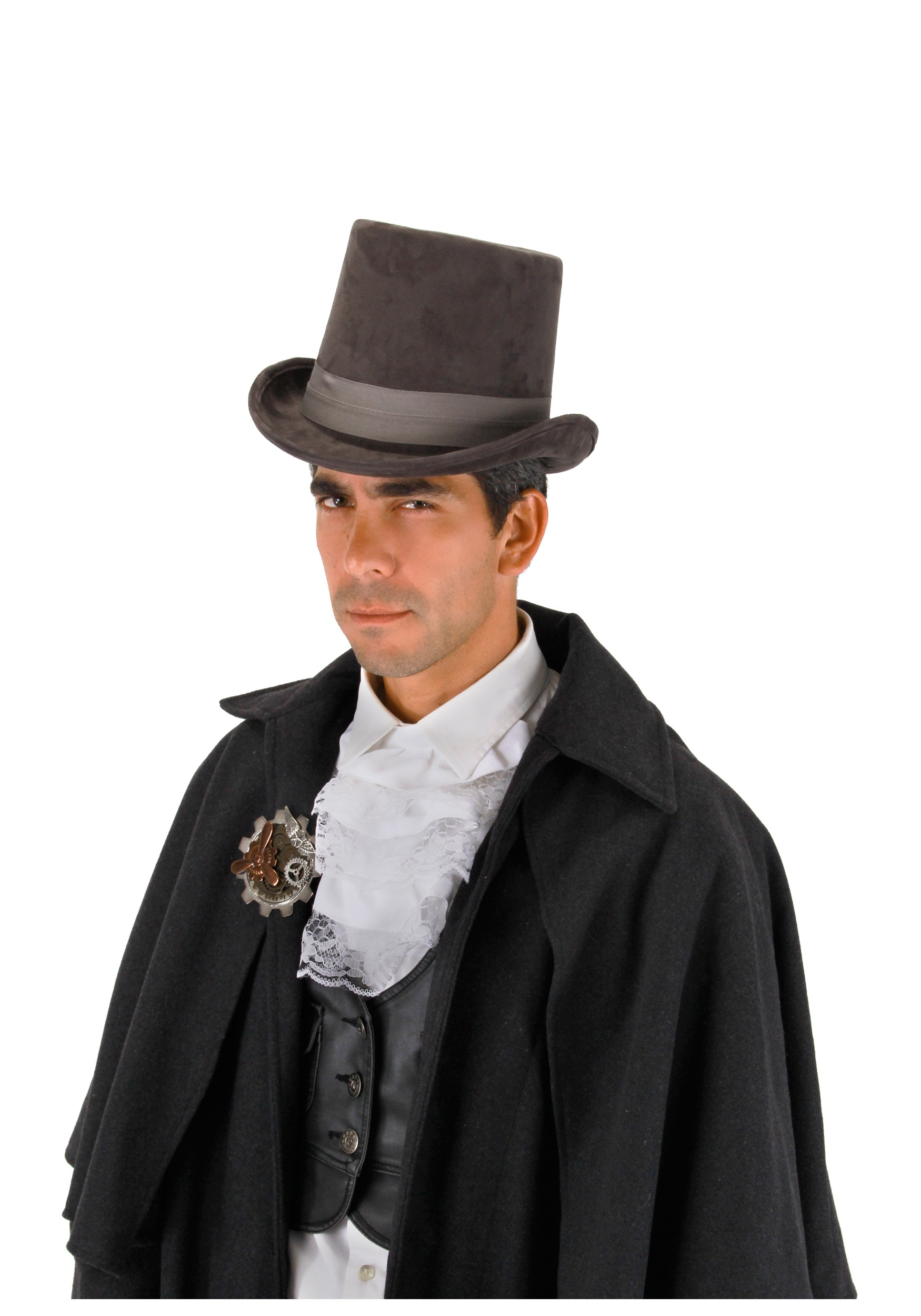 Gray Costume Coachman Hat | Historical Accessories
