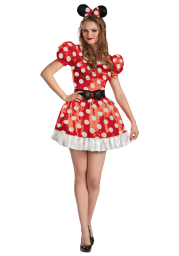 Plus Size Red Minnie Classic Costume | Mickey and Minnie Halloween Costumes