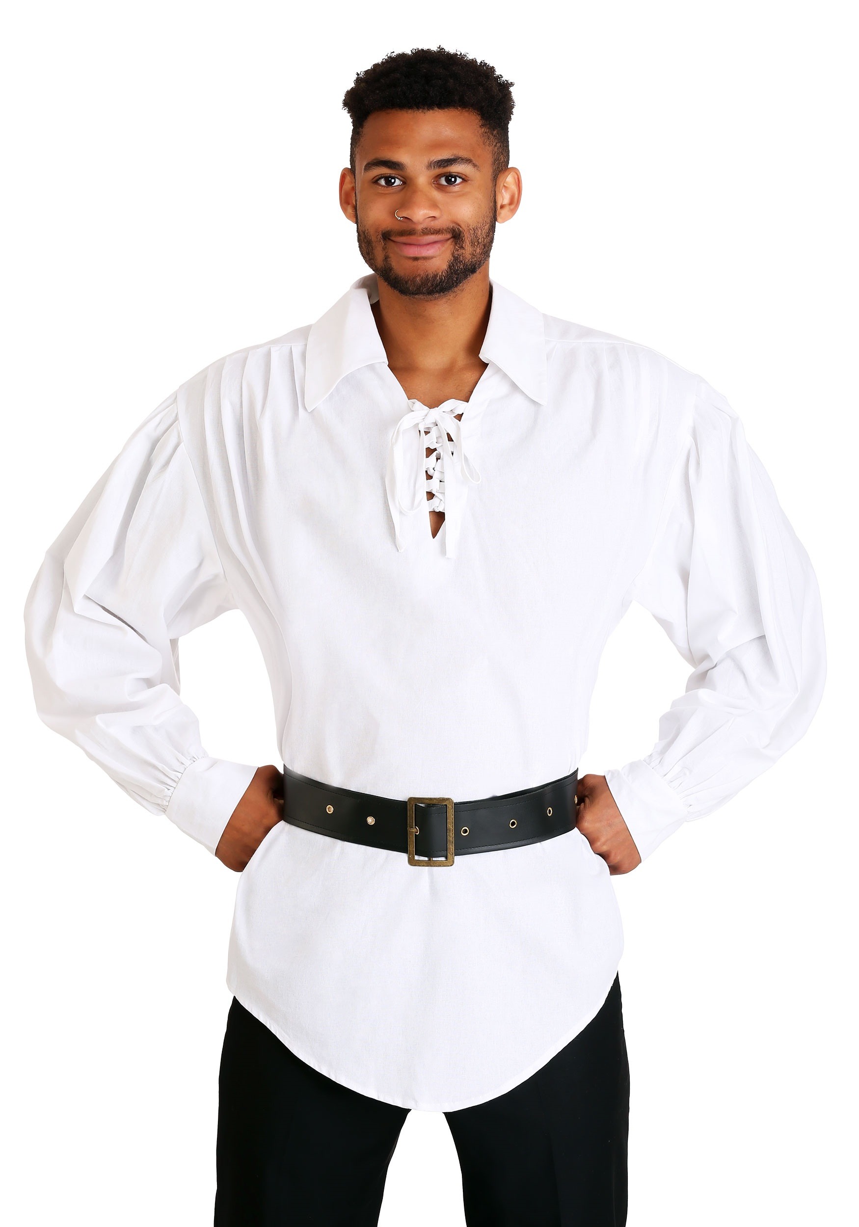 Men's White Pirate Shirt