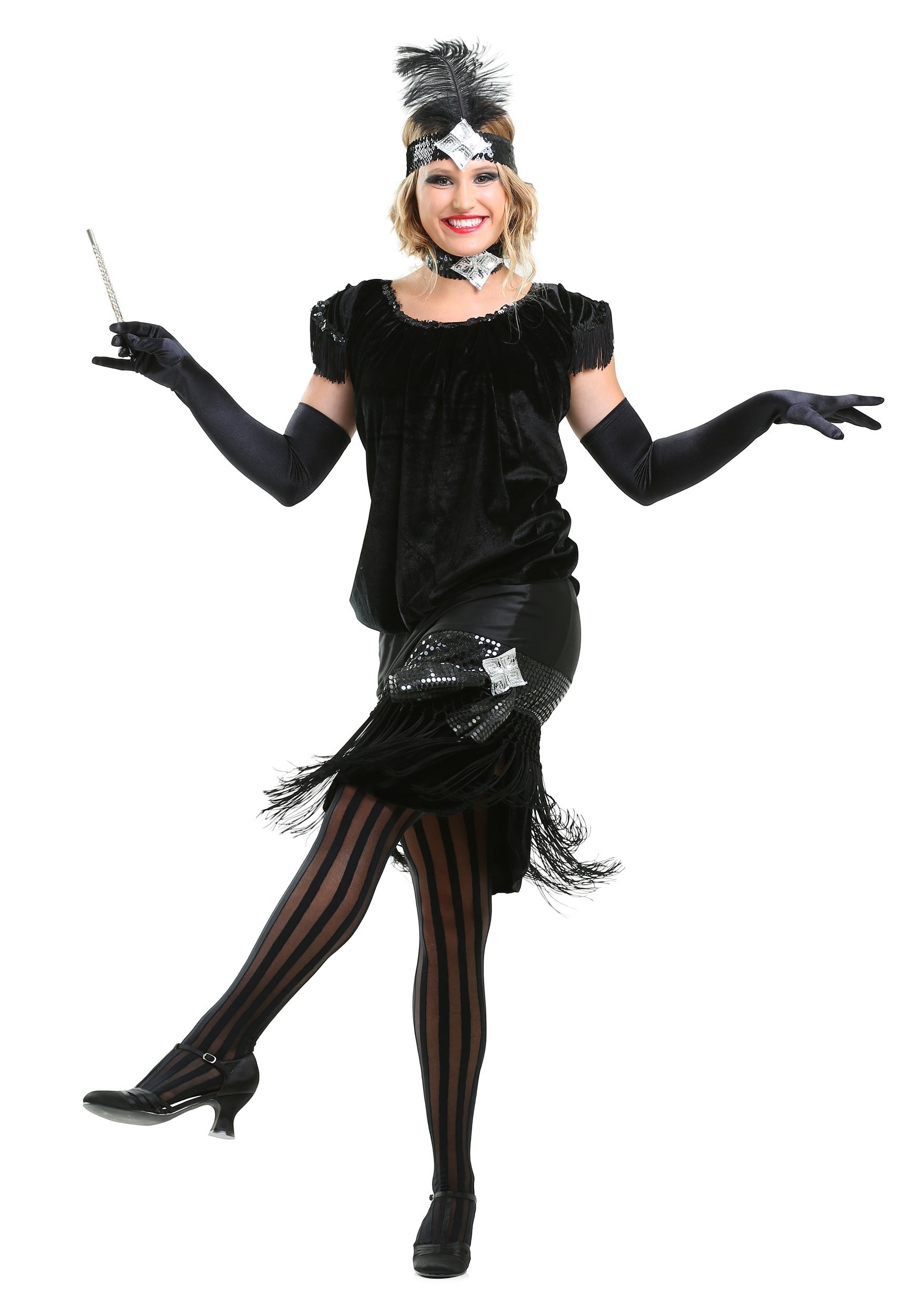 Deluxe Velvet Flapper Women's Costume