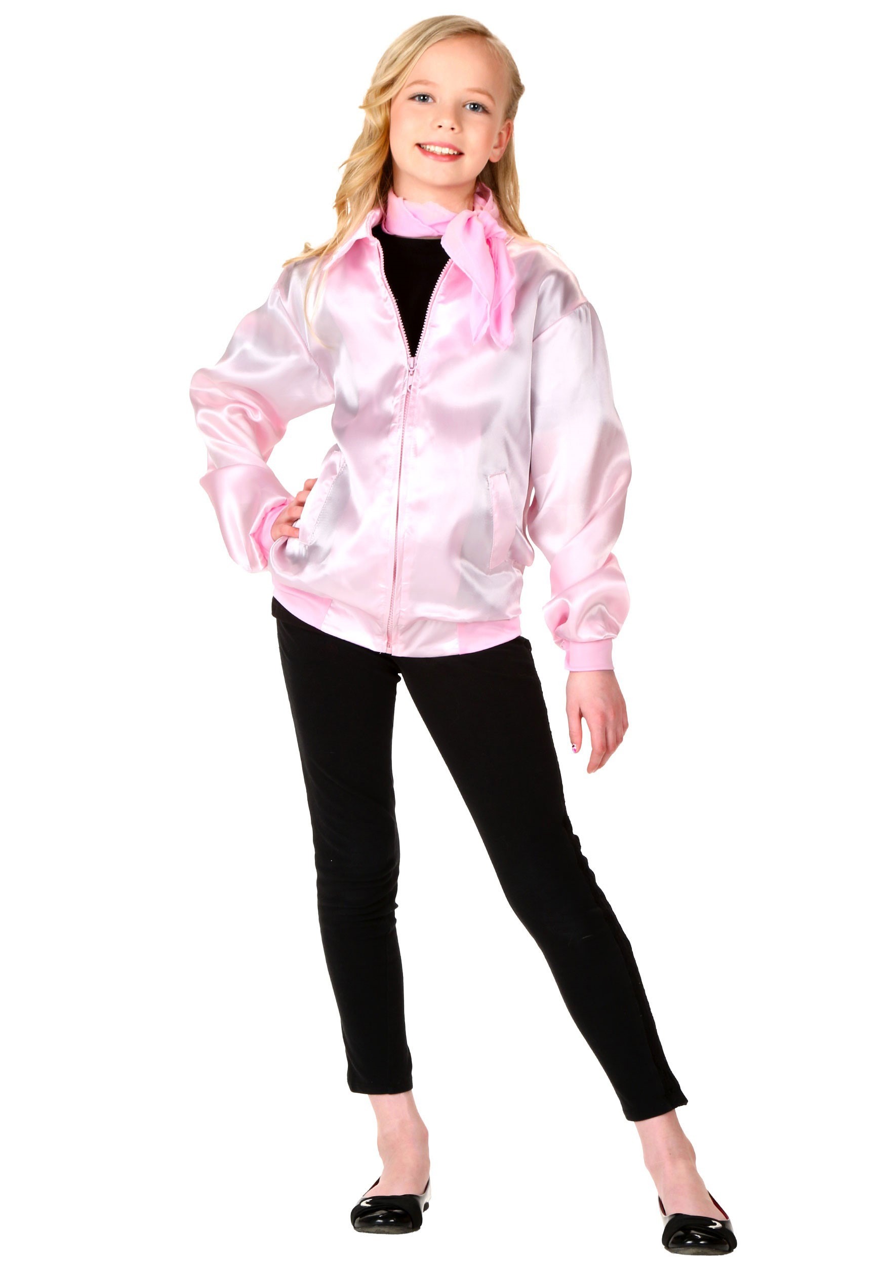 Girl's Grease Pink Ladies Costume Jacket | Kid's Costumes