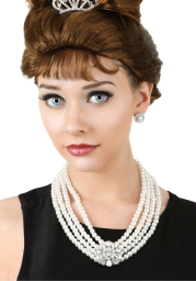 Pearl and Brooch Earring and Necklace Set