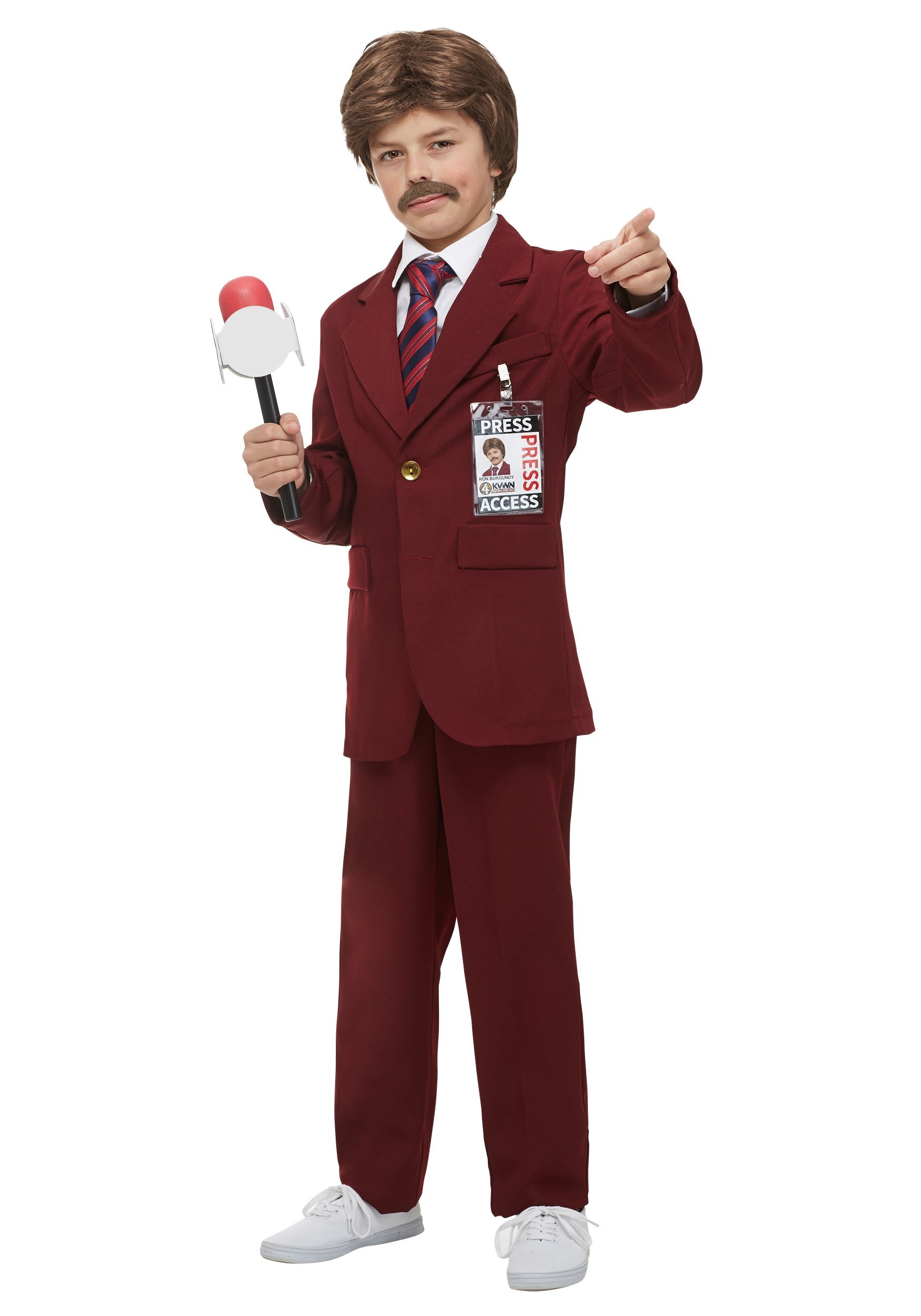 Child Anchorman Ron Burgundy Costume | Anchorman Costumes