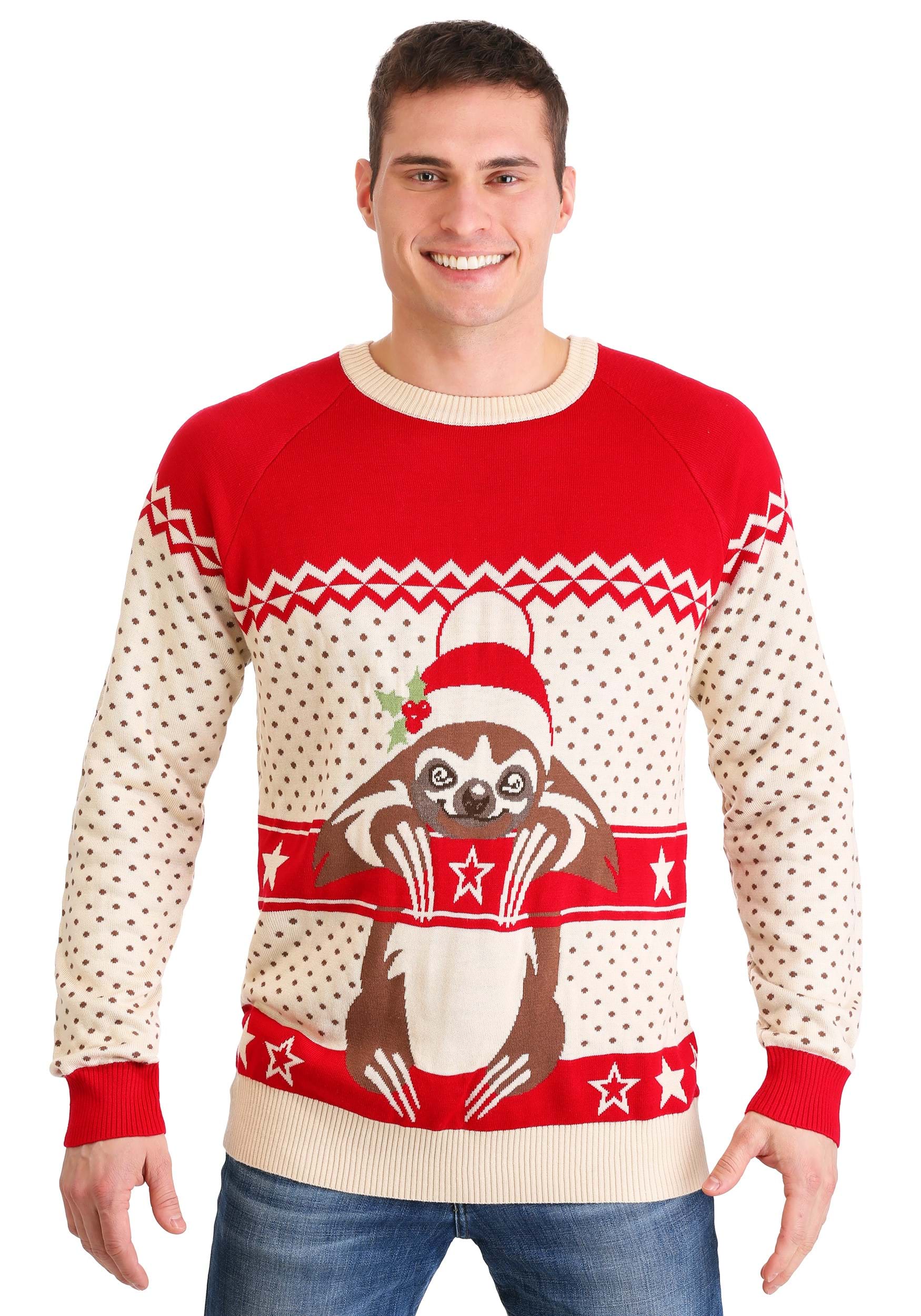 Sloth Ugly Christmas Sweater for Adults