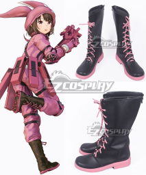 Sword Art Online Alternative: Gun Gale Online Llenn Kohiruimaki Karen Brown Shoes Cosplay Boots