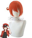 Cells At Work Erythrocite Red Blood Cell Orange Cosplay Wig-B468B
