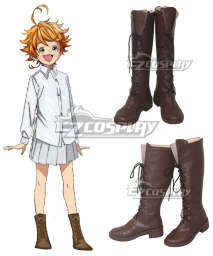The Promised Neverland Emma Brown Shoes Cosplay Boots